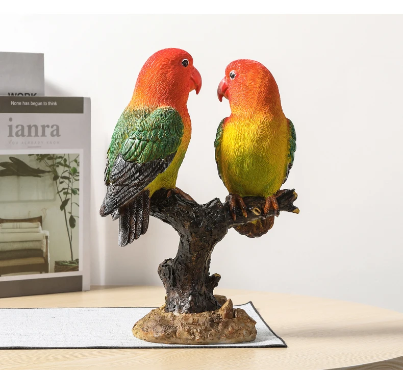 Parrot Resin Bird Statue Ornaments