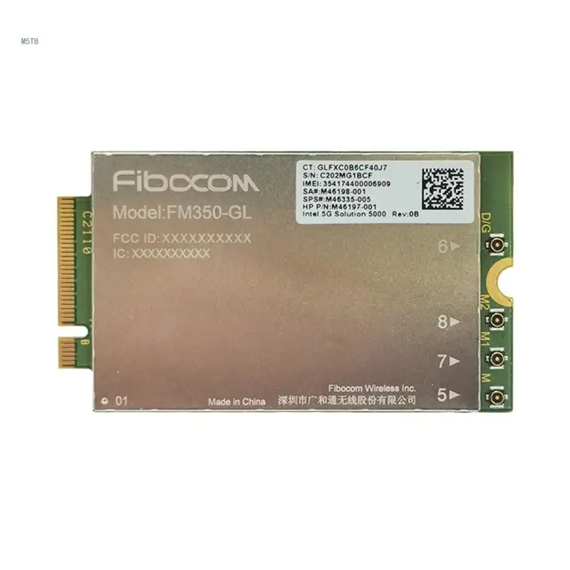 

FM350-GL 5G-LTE WCDMA WWAN Card FM350-GL 4G-5G Module forHP-X360 830 840 850