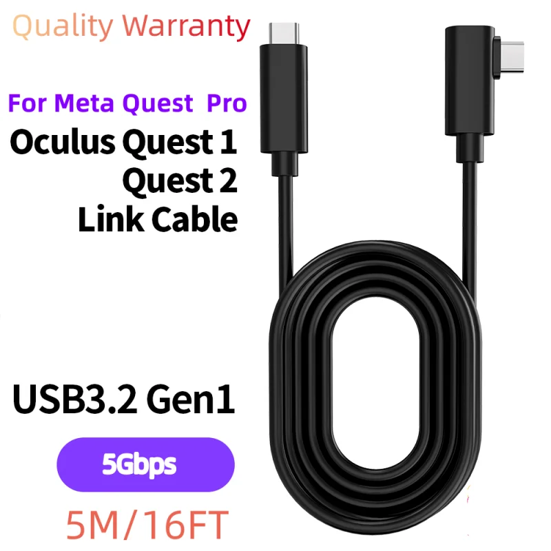 16FT 5M Link Charging Cable for Quest 3S/3 Meta Quest Pro