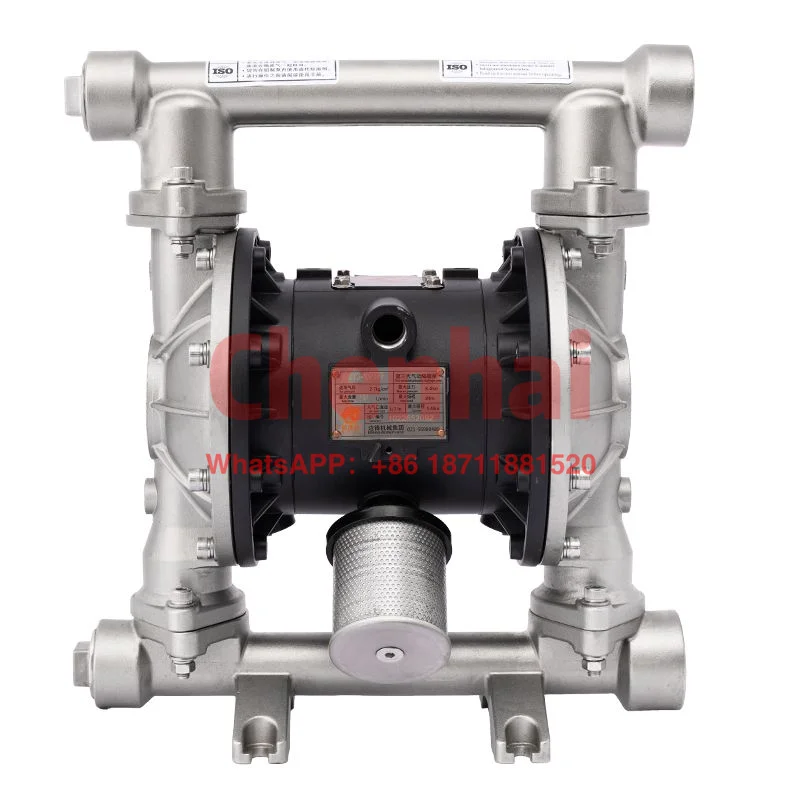 

Aluminum/PTFE/Sus304 material high flow rate Air Operated Pneumatic Double diaphragm pump
