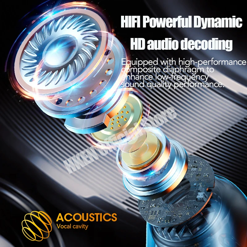 미니 TWS 블루투스 이어폰, 소음 감소 이어버드, 스포츠 무선 헤드폰, 모든 스마트폰용 HIFI 사운드 헤드셋