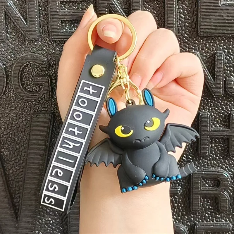 Toothless Dragon Keychain, 3D Sports Keychain, Phone Keychain Accessories, Men's and Women's Backpack Accessories Birthday Gifts 3