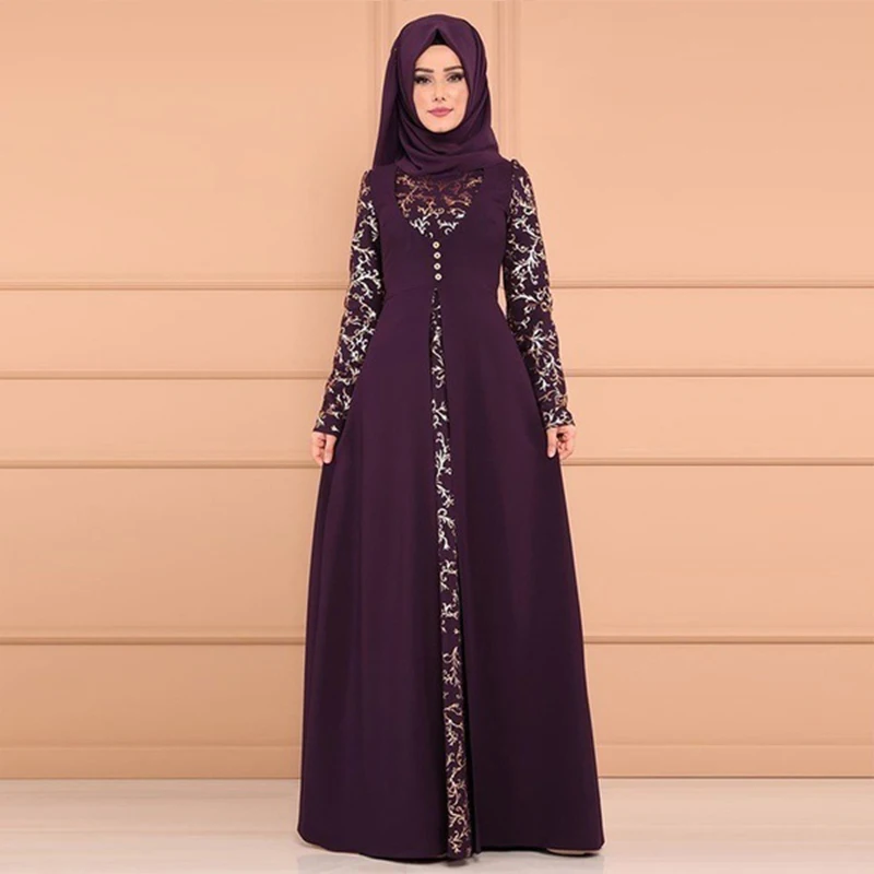 Arab Morocco Muslim Dress Abayas Women Ramadan Print Abaya Dubai Turkey Islam Kaftan Robe Longue Musulmane Vestidos Largos 2022 - Image 3