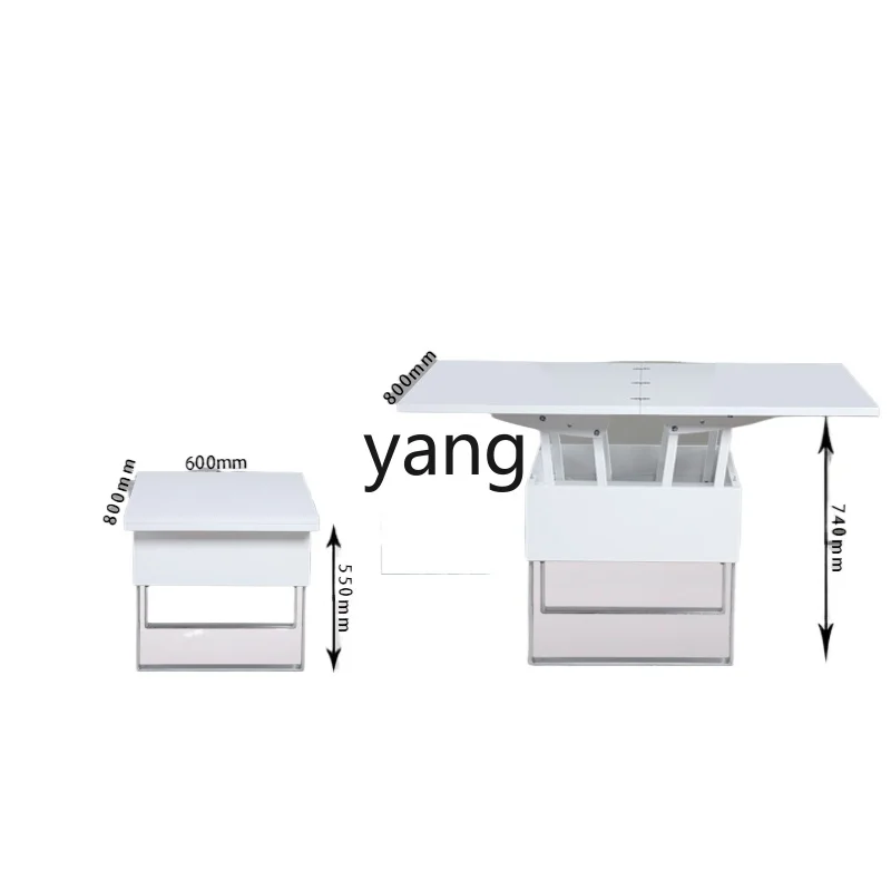 

LXL Lifting Coffee Table Modern Simple Small Apartment Collapsible Storage Paint Dual-Use