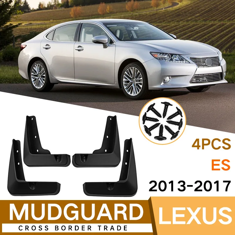 For Lexus ES 2013-2017 black car mudguard Reduce dust Resist tire dirt car accessories tools