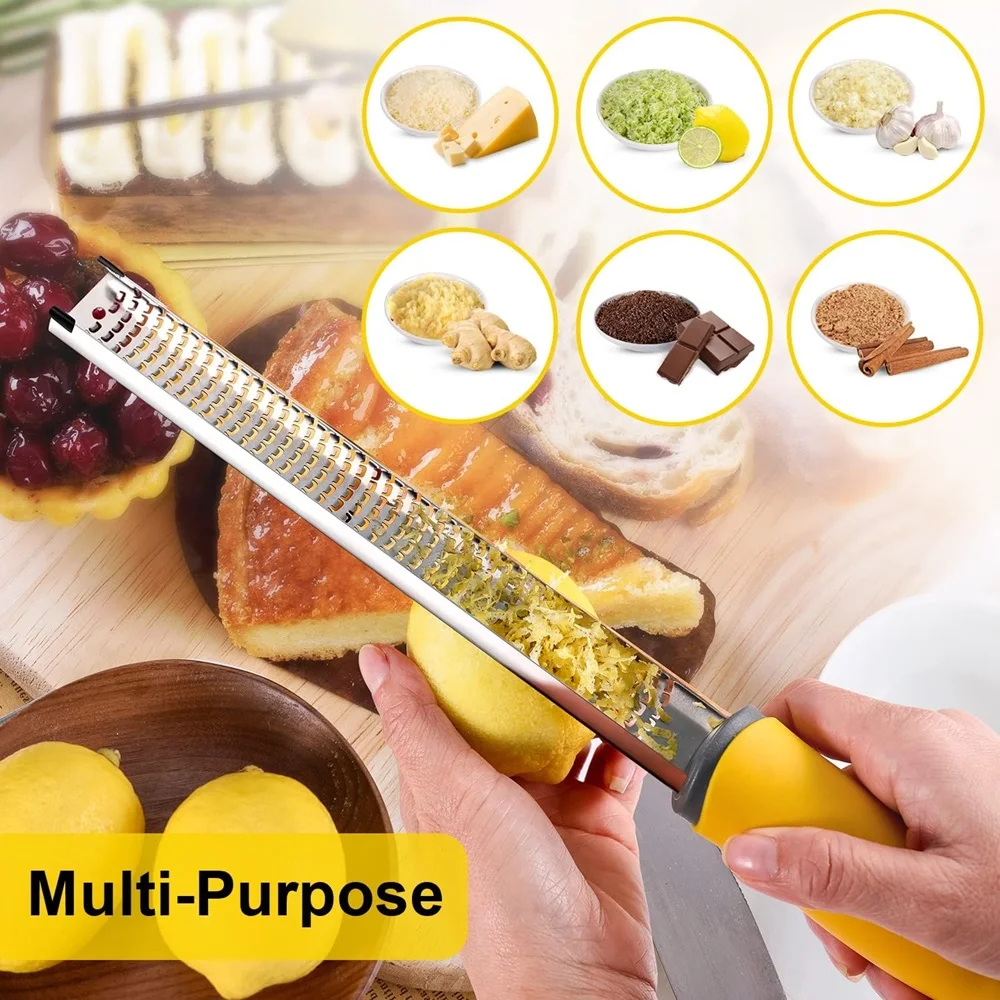Cheese Grater Kitchen Grater Lemon Zester Grater Cheese Slicer Multifunctional Rectangular Stainless Steel