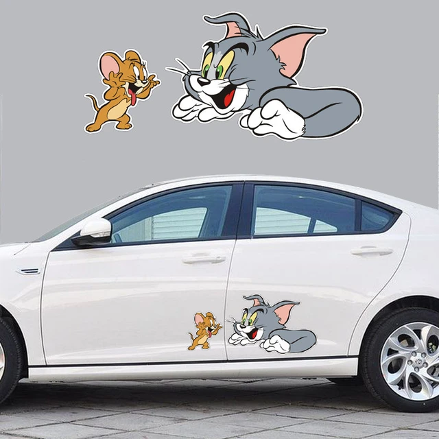 Preto/branco Dos Desenhos Animados Engraçado Dois Gatos Do Amor Adesivos  Para O Caminhão Porta Lateral Janela Decoração Estilo Do Carro C607 -  Adesivos Para Carro - AliExpress