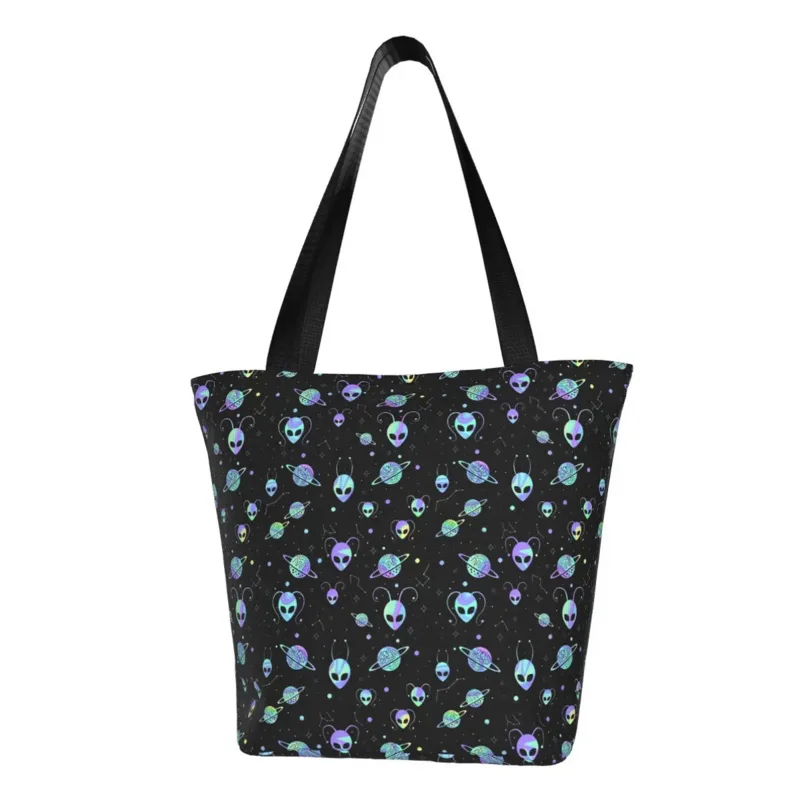

Planet Planet Aliens grocery shopping bag canvas shopping bag