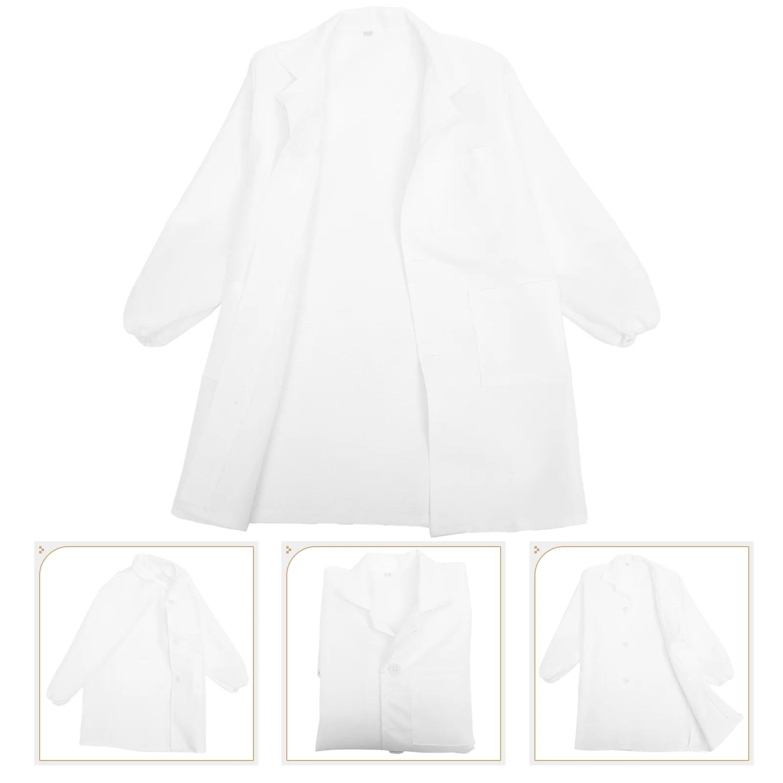 

Long Sleeve Experimental Clothes Primary School Girl Coat Doctor Dress up Lovely Kids Costume
