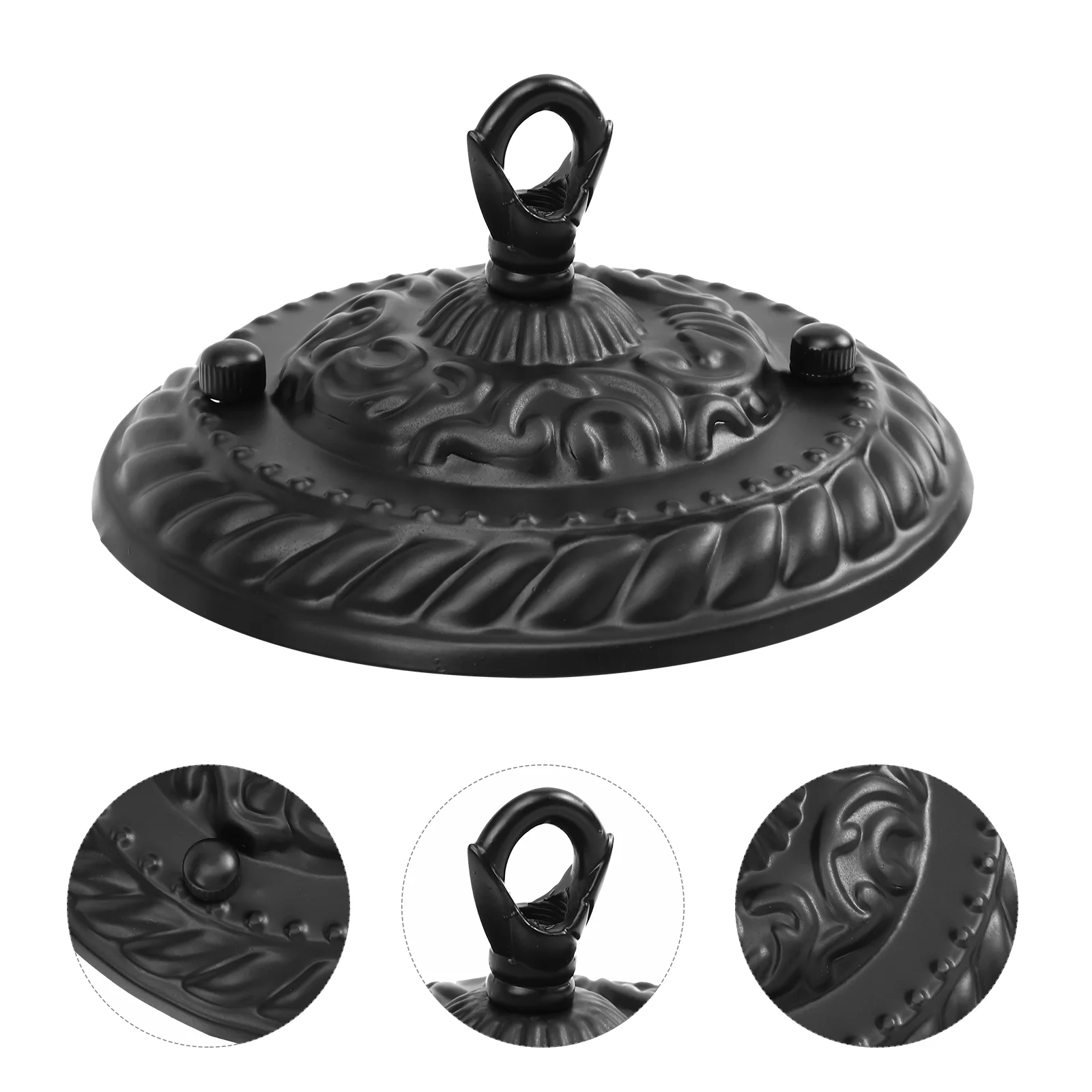 

Chandelier Shade Hook Canopy Ceiling Kit Black Light Fixture Mounting Bracket Zinc Alloy Pendant