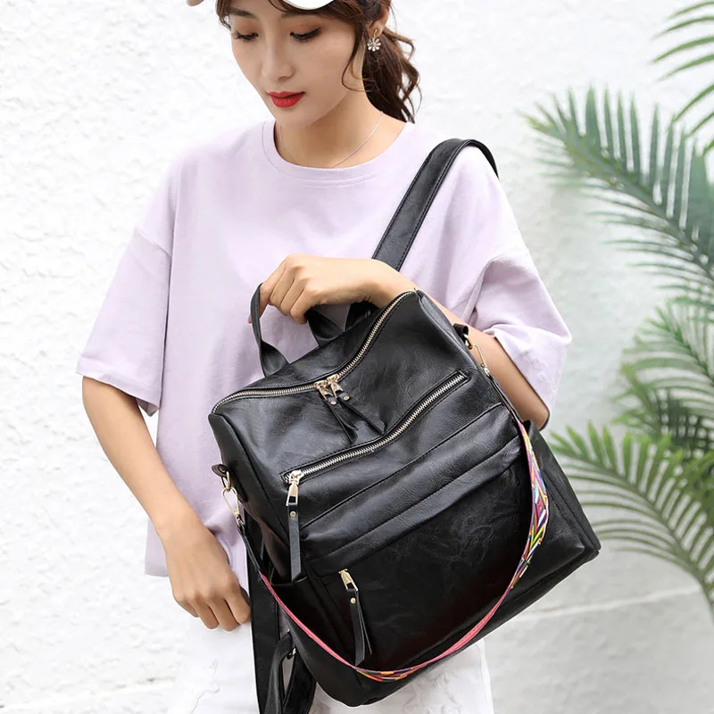 women backpack fashion small ladies shoulder Bag  Travel Ladies Bagpack Mochilas School Bags for Girls High Quality Leather bag