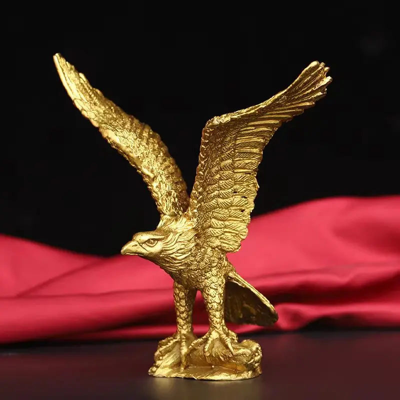 

Brass Wing Eagle Car Decoration Office Desktop Metal Crafts home accessories figurine moderne