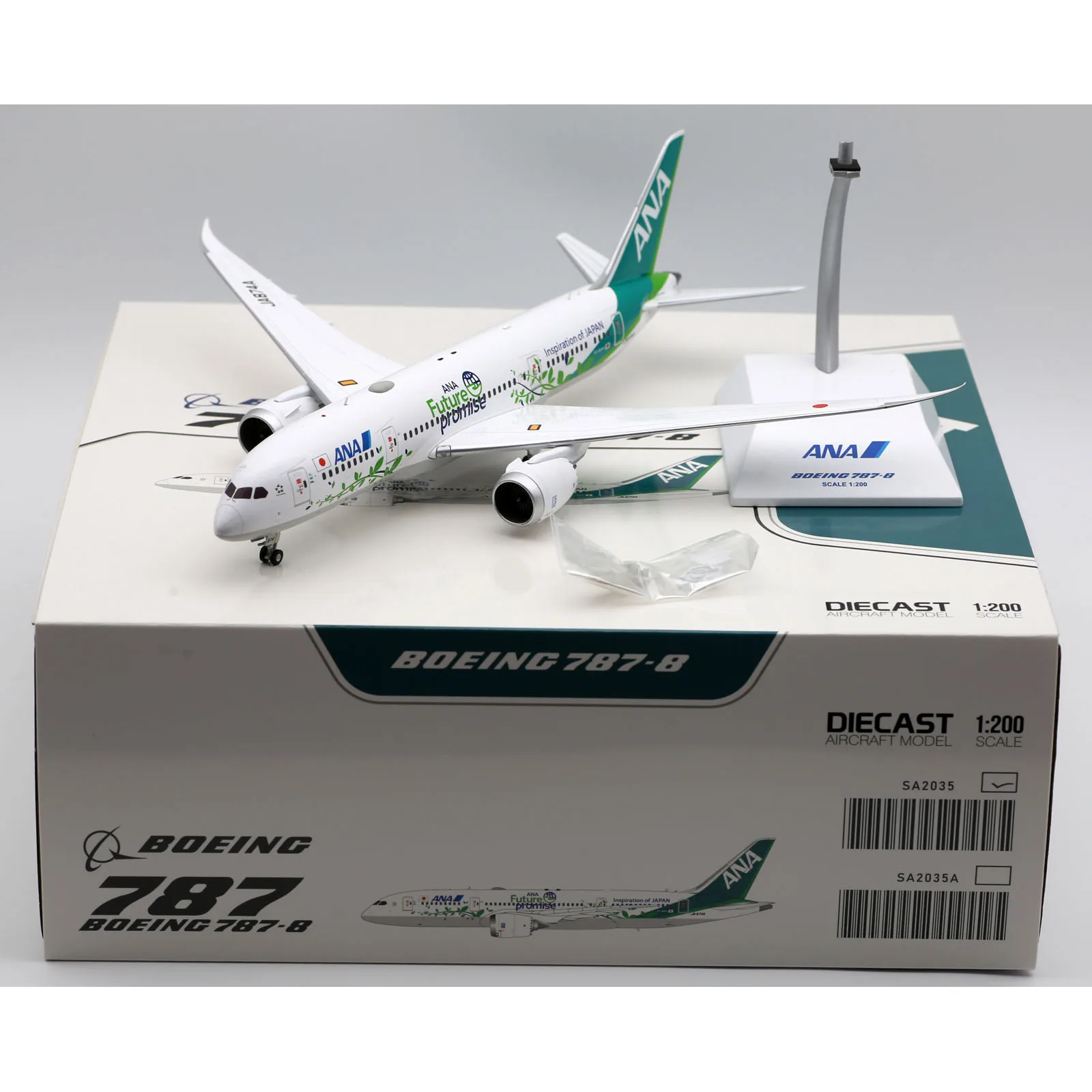 

SA2035 Alloy Collectible Plane Gift JC Wings 1:200 All Nippon Airways "StarAlliance" Boeing 787-8 Diecast Aircraft Model JA874A
