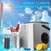 Compact Ice Maker Machine 26.5 lbs Daily 9 Bullet Ice Cubes 6 Mins Self-Cleaning 3