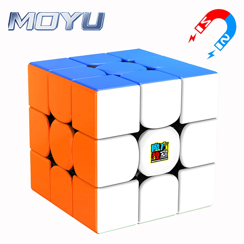 MOYU-Meilong M Cubo Mágico Magnético, Brinquedo profissional do enigma da velocidade, 3X3 2X2 4X4 5X5 6X6 7X7 Pyramid