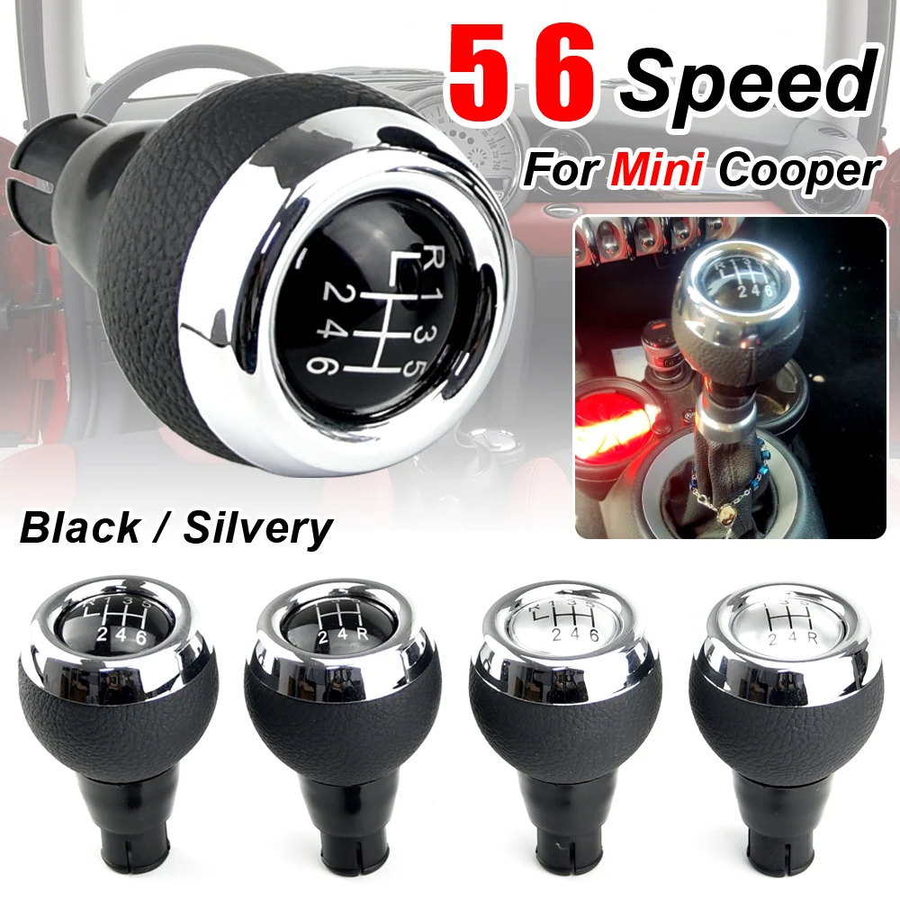 

Car Gear Shift Knob MT Lever Shifter Knob Leather Head For MINI COOPER R55 R56 R57 R58 R59 F55 F56 F54 F57 COUNTRYMAN R60 R61