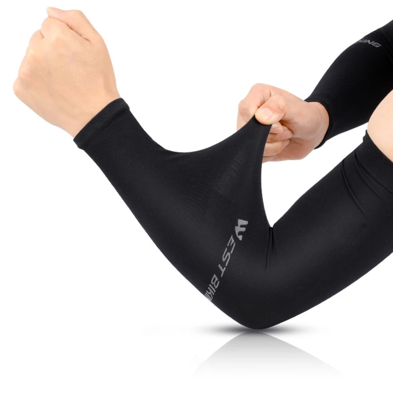 Sun Protection Arm Sleeves Arm Sleeves Cooling Arm Sleeves Basketball Elbow Protectors Arm Leg Warmers Breathable Ice Silk Quick Dry UV Protection Running Arm Sleeves Basketball Elbow Pad Fitness Armguards Sports Cycling Arm Warmer
