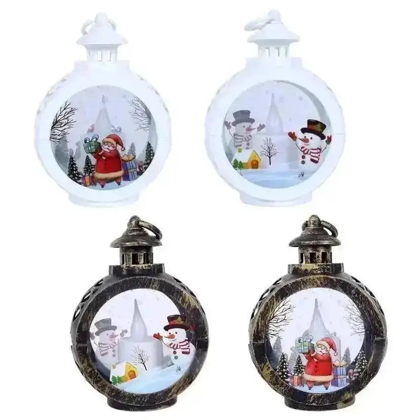 1 Pcs Christmas Retro Luminous Night Light Christmas Decoration Pendant Party Decoration Props Desktop Ornaments Christmas Gifts