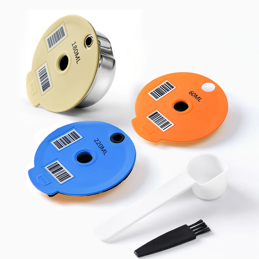 Capsula Di Caffè Riutilizzabile In Acciaio Inossidabile/Pp Per Macchina Tassimo Bosch Tazza Filtro Ricaricabile Pod Macchina Per Caffè Espresso 60/180