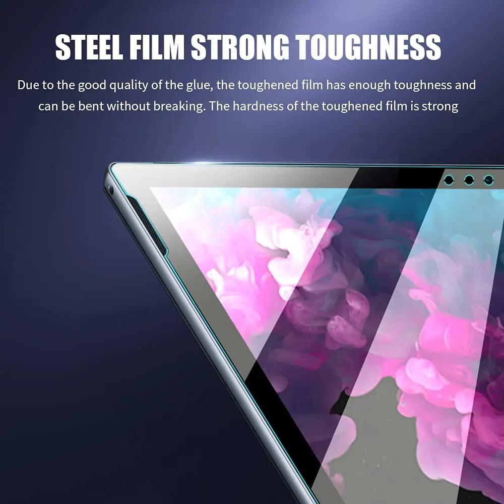 2pcs Screen Protector Tempered Glass For Microsoft Surface Pro 4 5 6 7 8 9 X 12.3 Go 2 3 HD Clear Anti Scratch Tablet Film 2