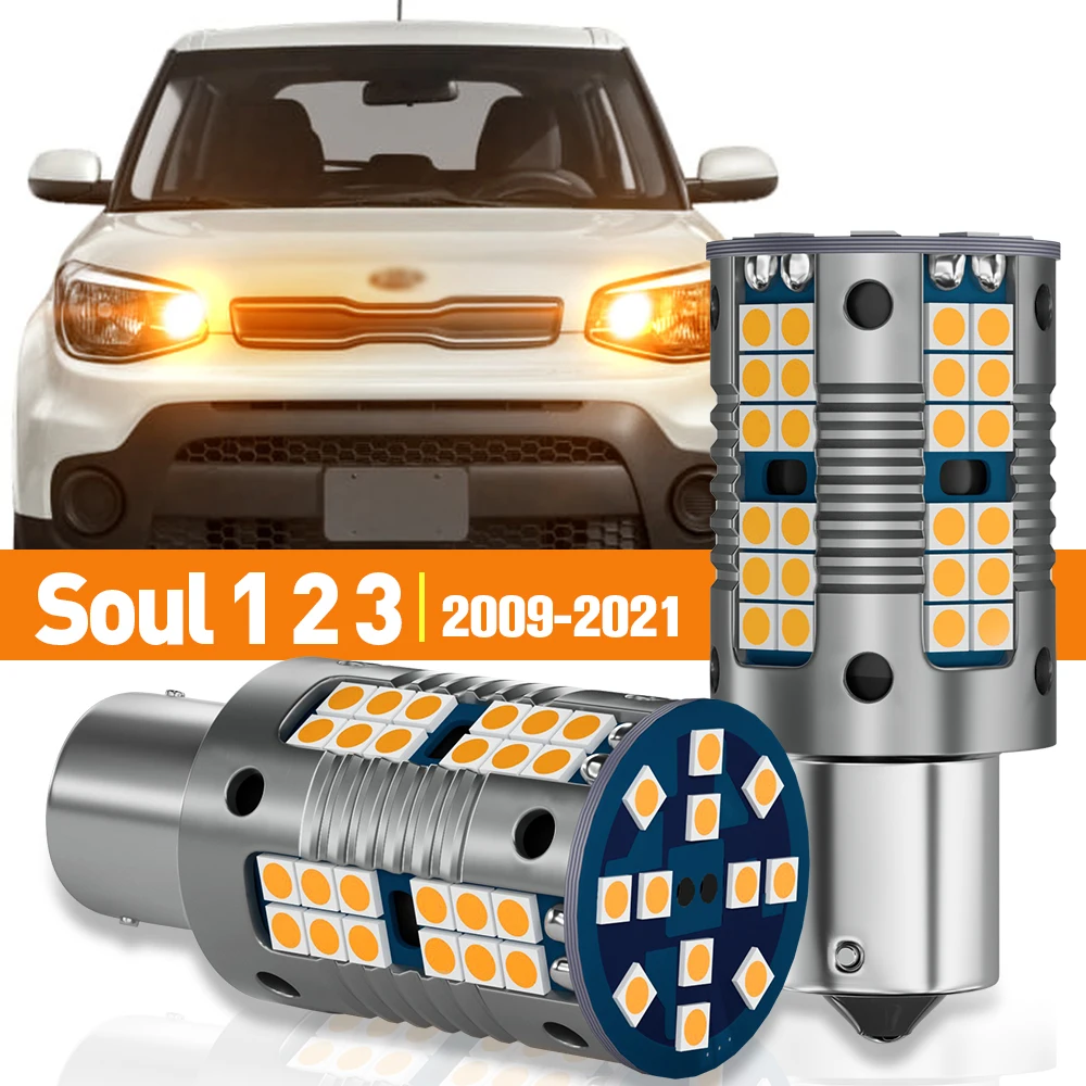 

2x LED Turn Signal Light For Kia Soul 1 2 3 2009-2021 2010 2011 2012 2013 2014 2015 2016 2017 2018 2019 Accessories Canbus Lamp