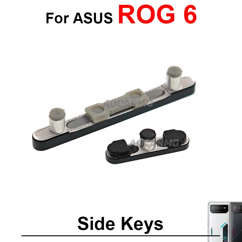 Blue Red Black For ASUS ROG Phone 6 Rog6 Power On OFF Volume Buttons Side Key Replacement Part