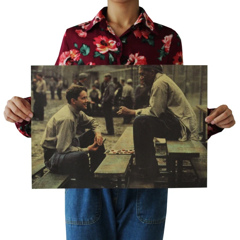 

Classic Movie Shawshank Redemption poster Vintage print hot movie Family Room Cafe art wall decoration painting wall decor
