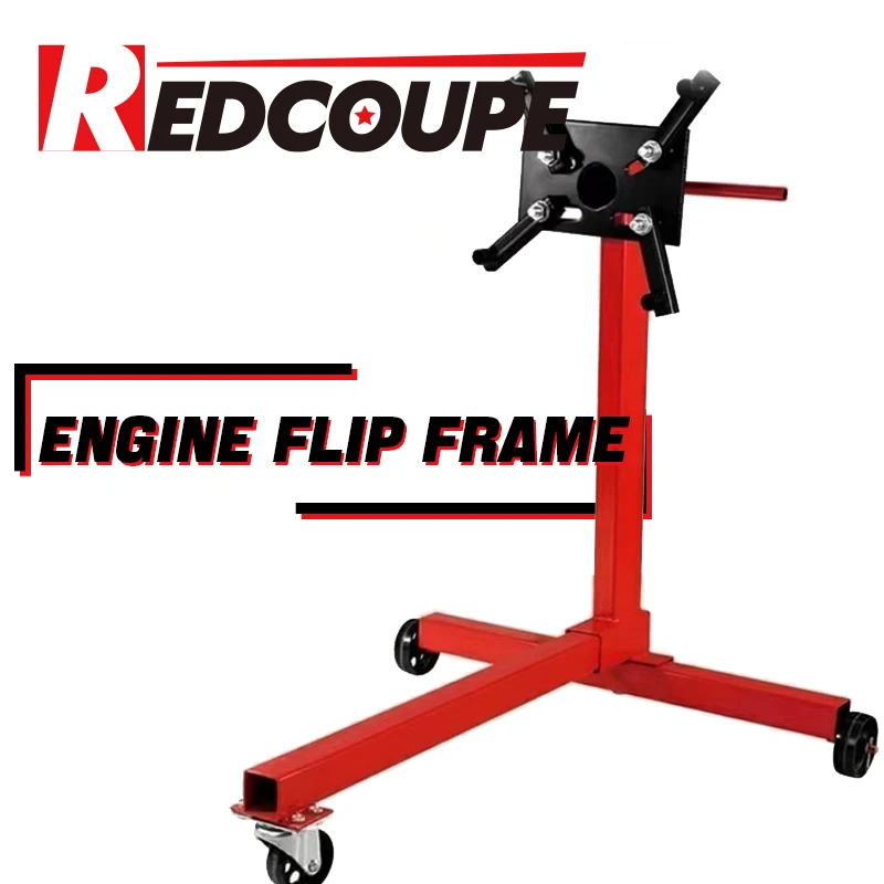 Redcoupe Thicken Engine Stand 750lbs 340kg Rotating Engine Motor Stand with 360 Degree Adjustable Head for Vehicle Maintenance