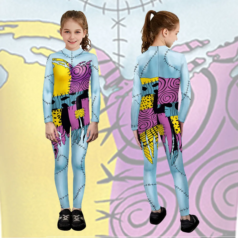 

Halloween Children Party Stage Performance Cartoon Funny Bodysuit 3D Print Catsuit Holiday Party Jumpsuit Cosplay Costume
