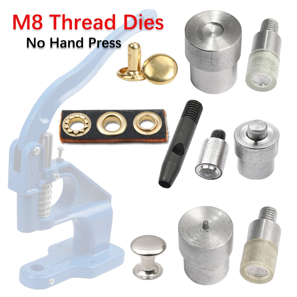 Leather Tool Hand Press Metal Mold Eyelet Grommet Double Cap Rivets Tools Dies Leathercraft Sewing Accessorie leather craft tool
