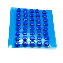 40Pcs Small Dots Universal Mouse Skates - Enhanced Mouse Foot Glide Stickers - 40pcs (Blue)
