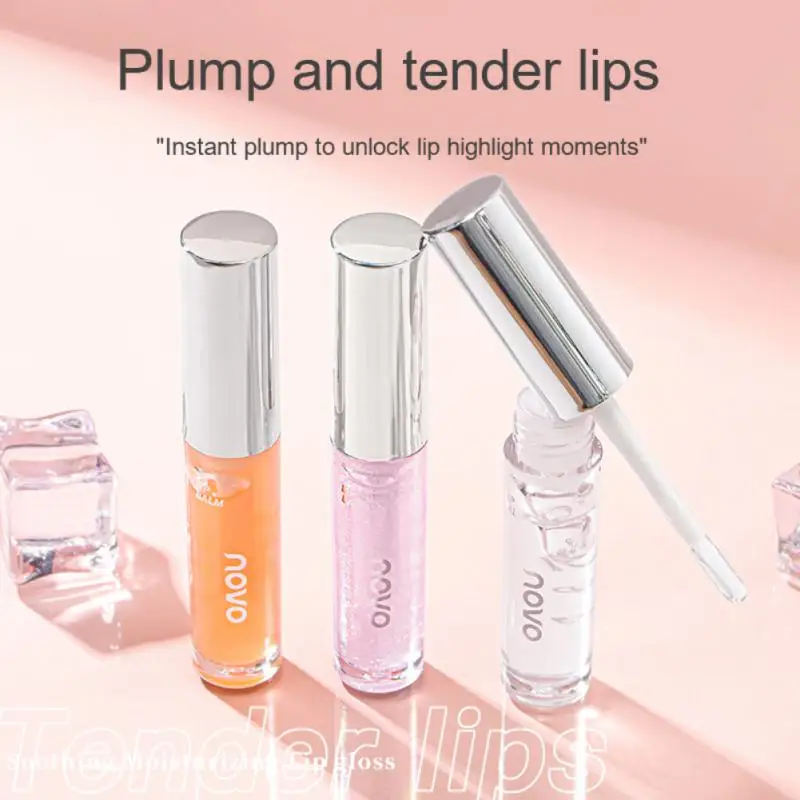 

Colourless Lip Glaze Glitter Shimmer Lipgloss Moisturizing Transparent Lip Oil Lip Nourishing 3 Colors Mirror Water Lip Gloss