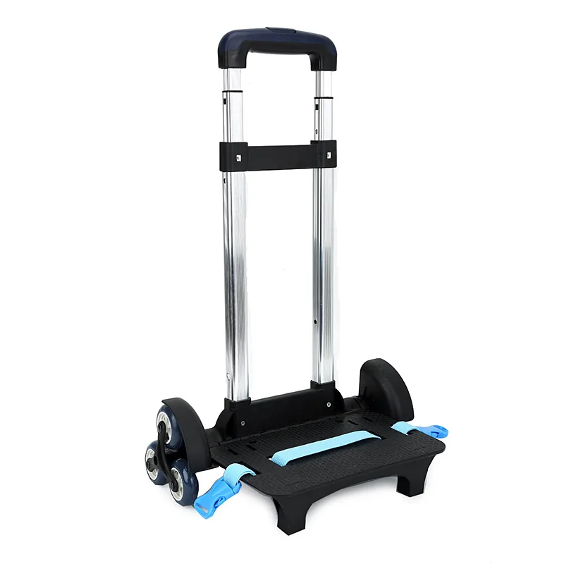 Children Trolley Backpack Wheeled Bag 2/6 Wheels Expandable Rod Kids Trolley For Backpack School Bags Rolling Luggage Bag 1