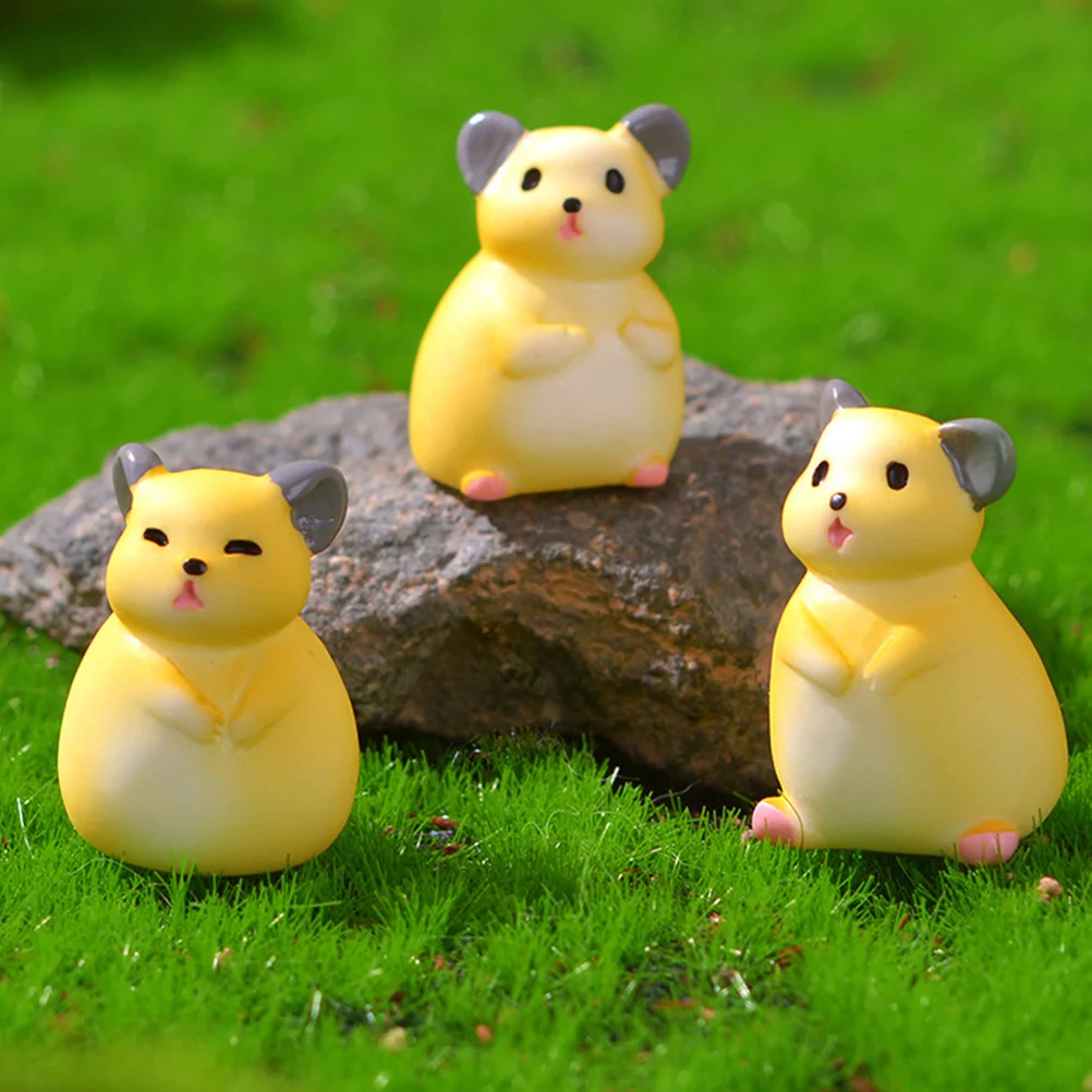 

Planter Ornaments Miniatures Rat Model Decorations Resin Modeling Statue Bathroom