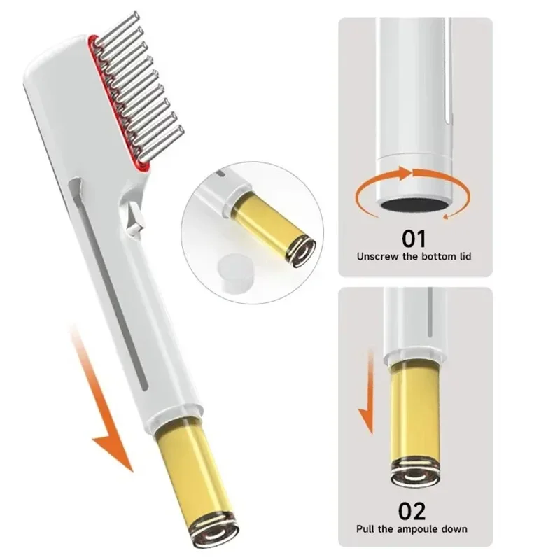 Women Anti Hair Loss Hair Brush LED Red Light Therapy Scalp Massager Comb for Hair Growth Electric Head Massage Hair Care