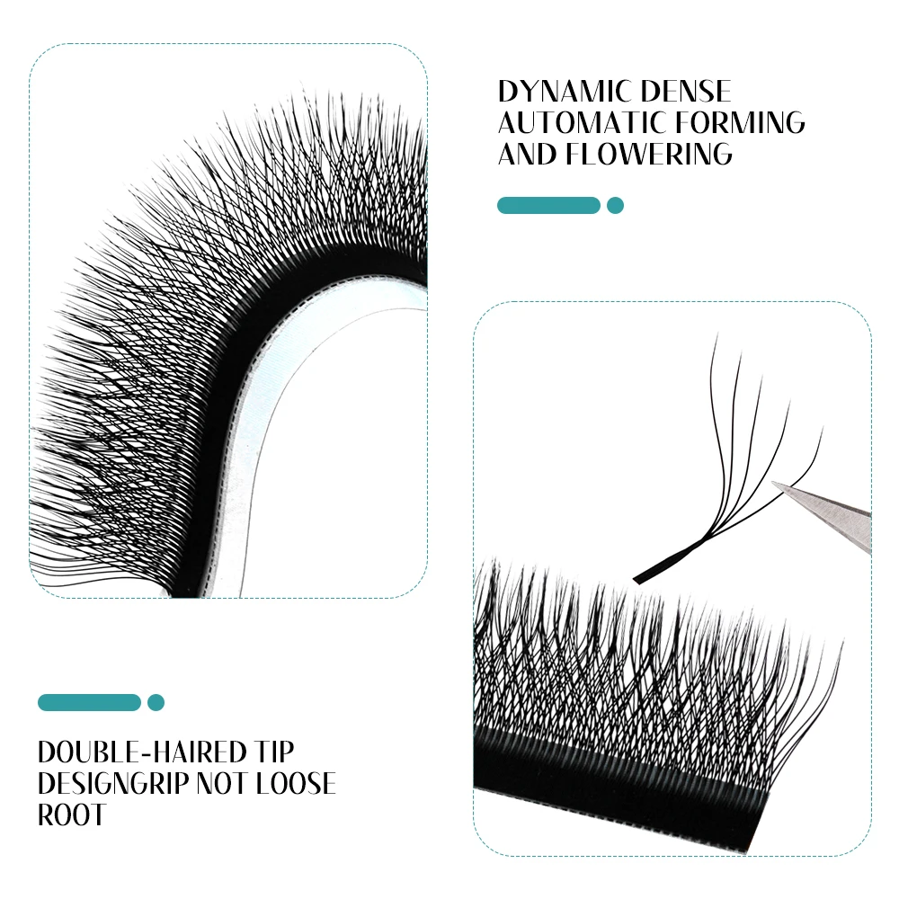 Eyelash Extensions 3D 4D 5D Volume Lashes 0.07c Curl YY LU/C/D W Shape Premade Fan Fox Mink Natural