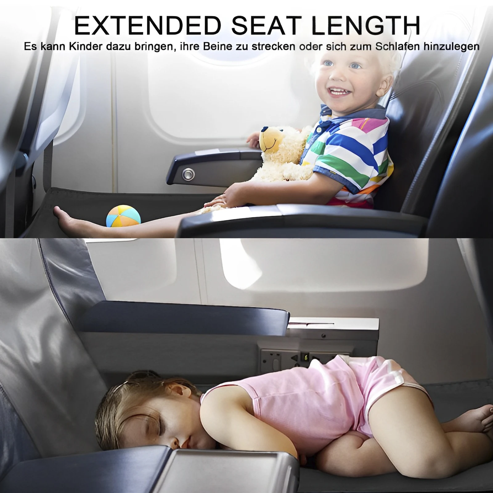 Kids Airplane Travel Bed 2