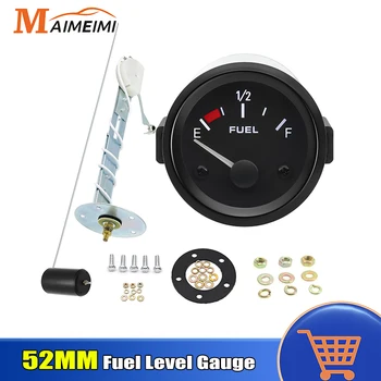 Universal 2" 52MM Fuel Level Gauge + 240-33ohm Fuel Level Sensor Automotive LED Digital Instrument Panel 12v Car Truck Gauge 1