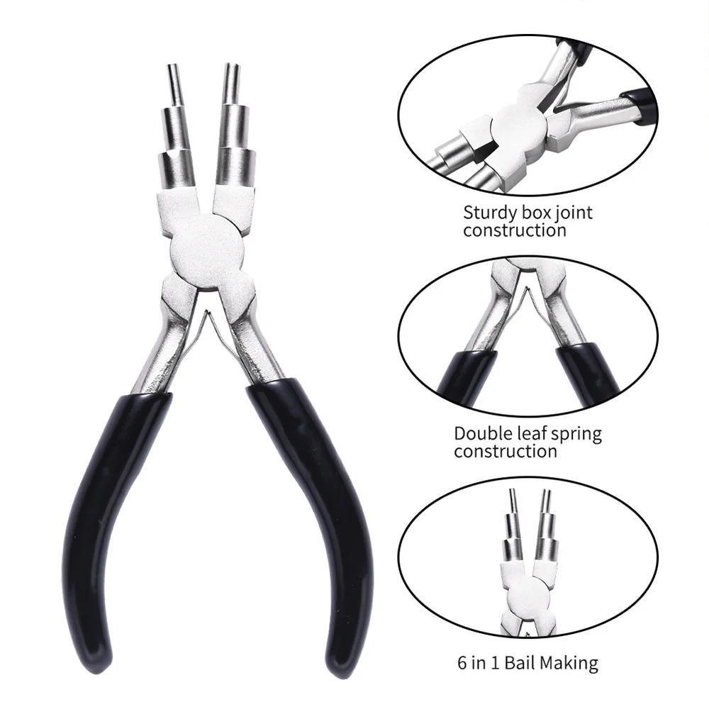6 Step Bail Making Pliers Round Nose Plier Jewelry Loop Pliers