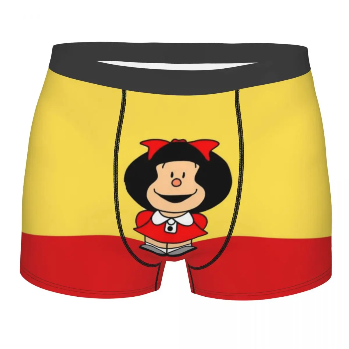 

Cartoon Mafalda Underwear Male Printed Custom Fashion Boxer Briefs Shorts Panties Breathable Underpants