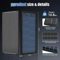 Panneaux solaires bifaciaux RVPOZWER 400W/200W/100W, cellules mono 18BB, module haute efficacité, alimentation RV, bateau marin, extérieur, hors réseau 6