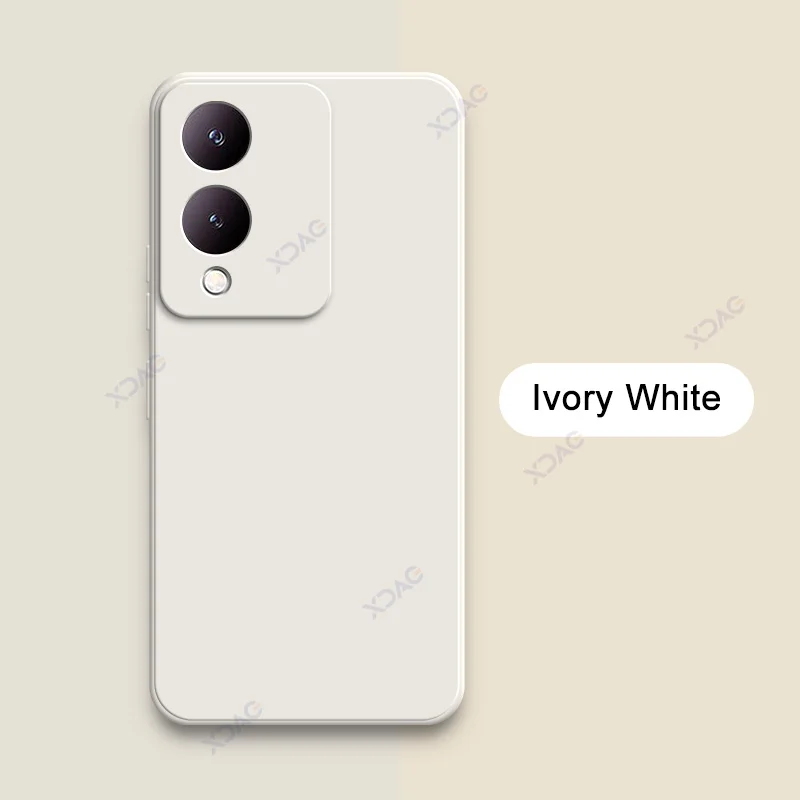Luxury Dual Layer Cellphone Case with Full Camera Protection - Fashionable Soft Square Liquid Silicone Armor