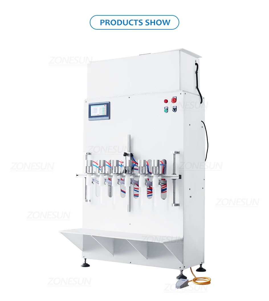 ZONESUN ZS-YTCR6 Pneumatic Corrosive Liquid Filling Machine