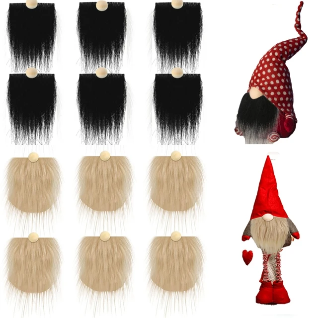 COHEALI 5 Sets Dwarf Beard Craft Faux Fur for Gnomes