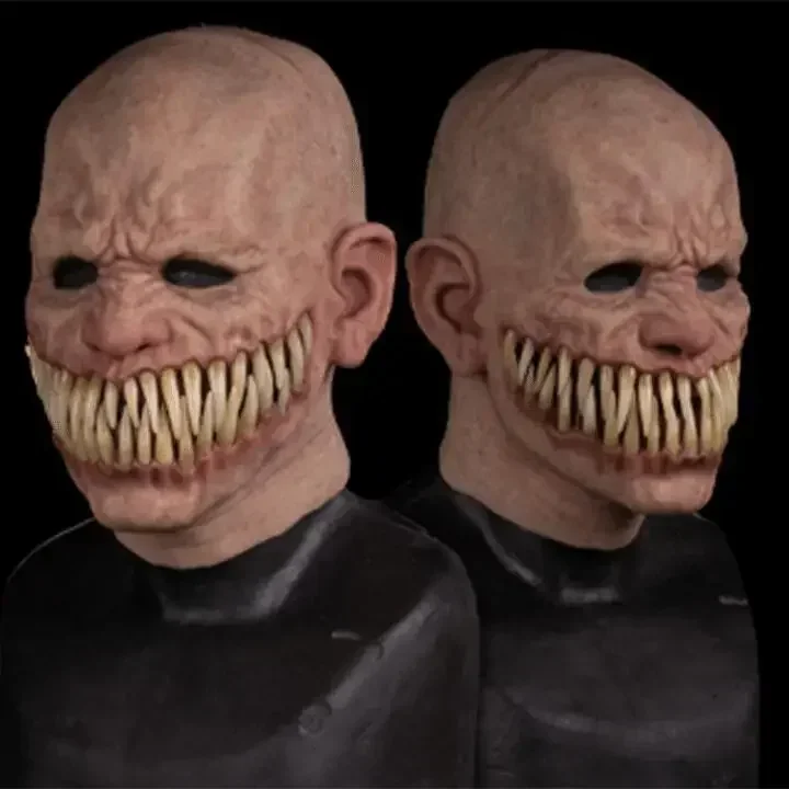 Cosplay Gruseliges Monster Big Mouth Teeth Chompers Latexmasken Halloween Party Gruselige Kostüm Requisiten Horror Clown Maske – Detail 6