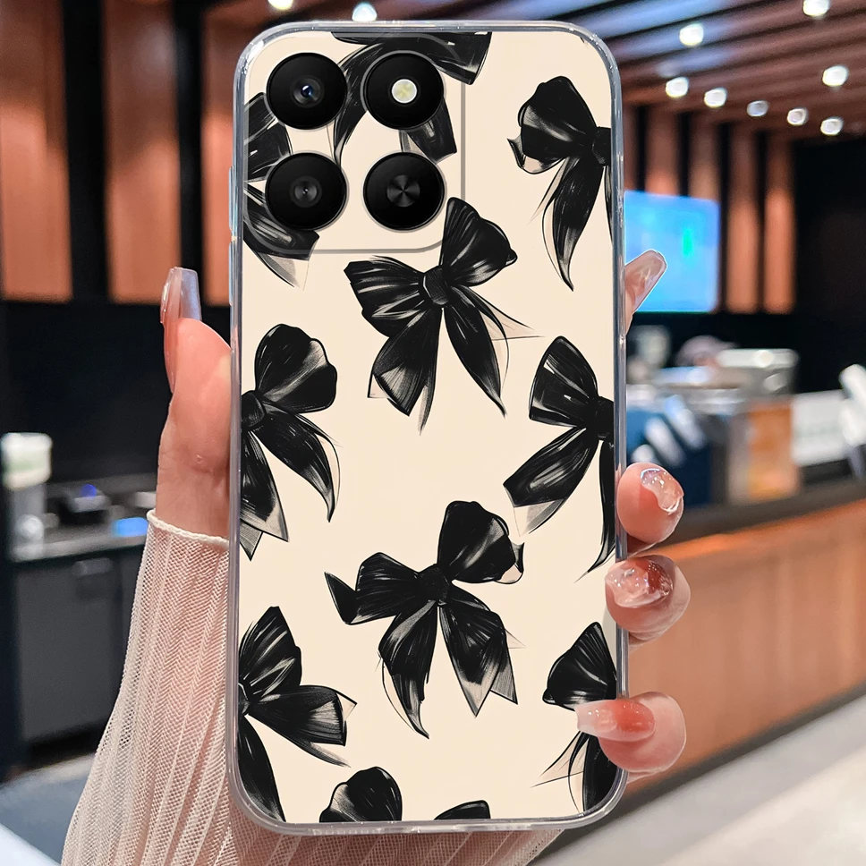 Lovely Animal Cartoon Soft TPU Transparent Silicone Phone Case -