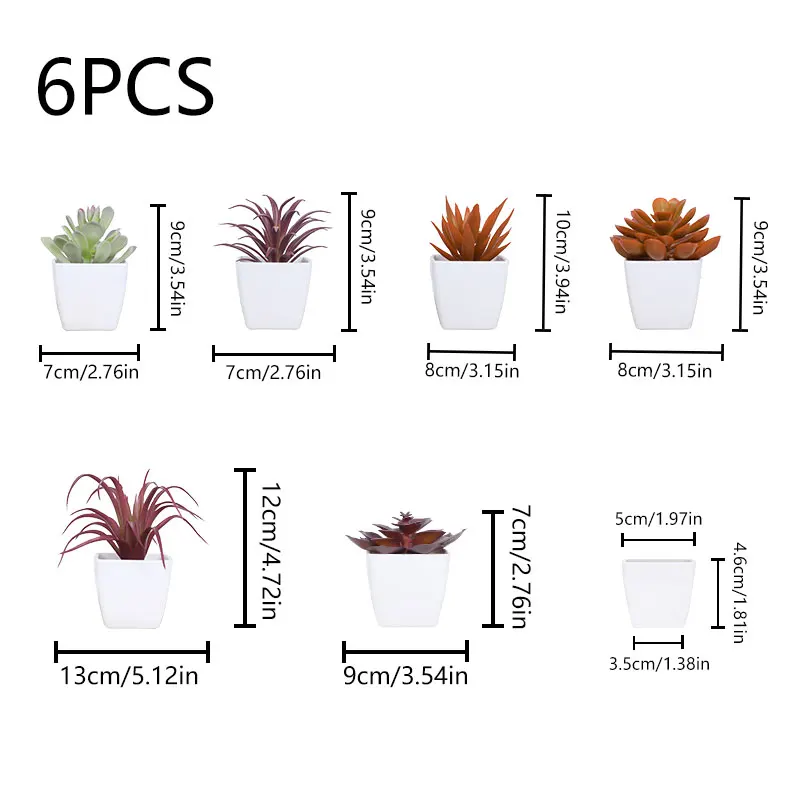 1 Set Simulation Mini Potted Plant