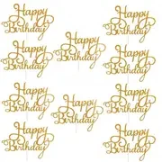 Cake Topper 10PCS Multicolor Cake Card English Party Scene Dessert Table Flag