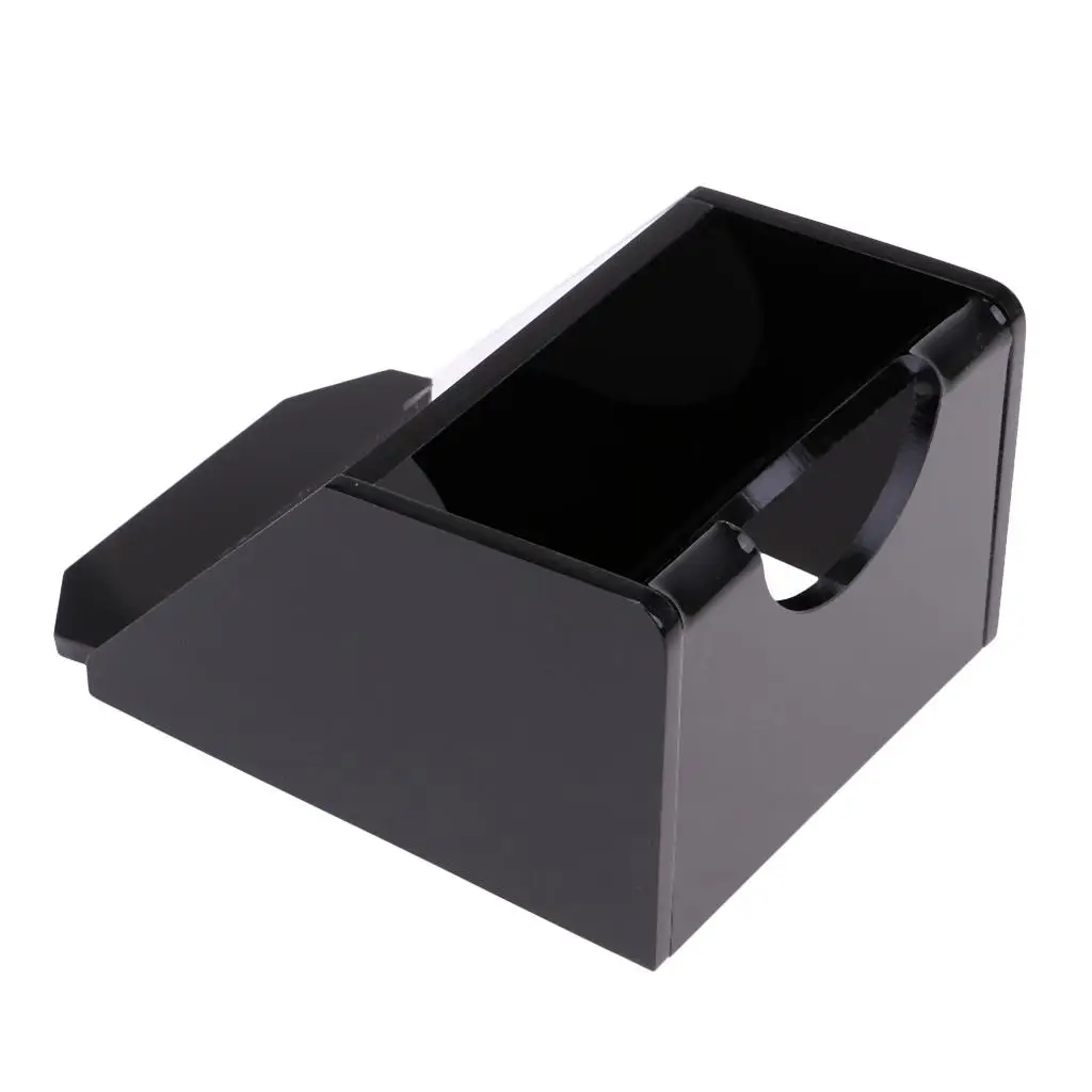 MagiDeal Black Acrylic Deck Poker Dealer Dealing Shoe Casino Equipment