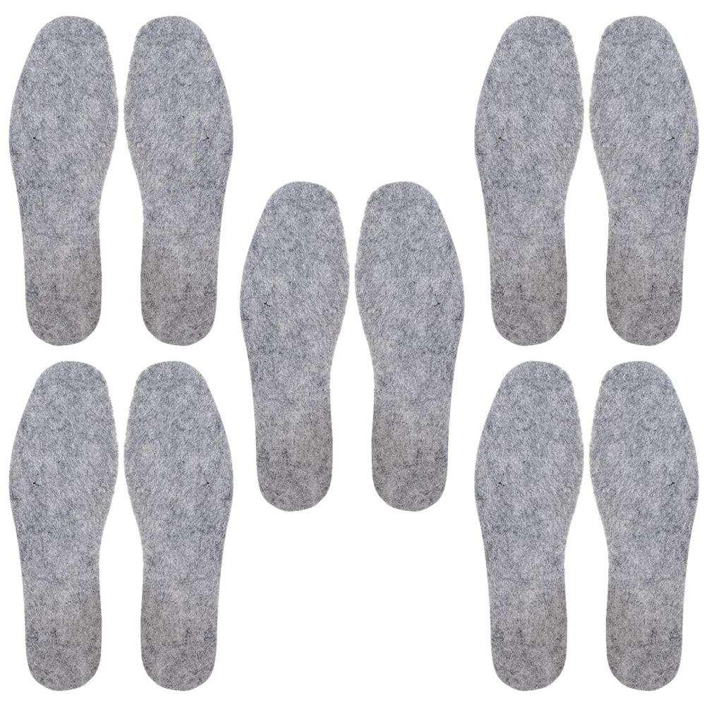 

Wool Felt Insole Shoe Cushions Comfortable Insoles Thicken Boots Pads Womens Shoes Inserts